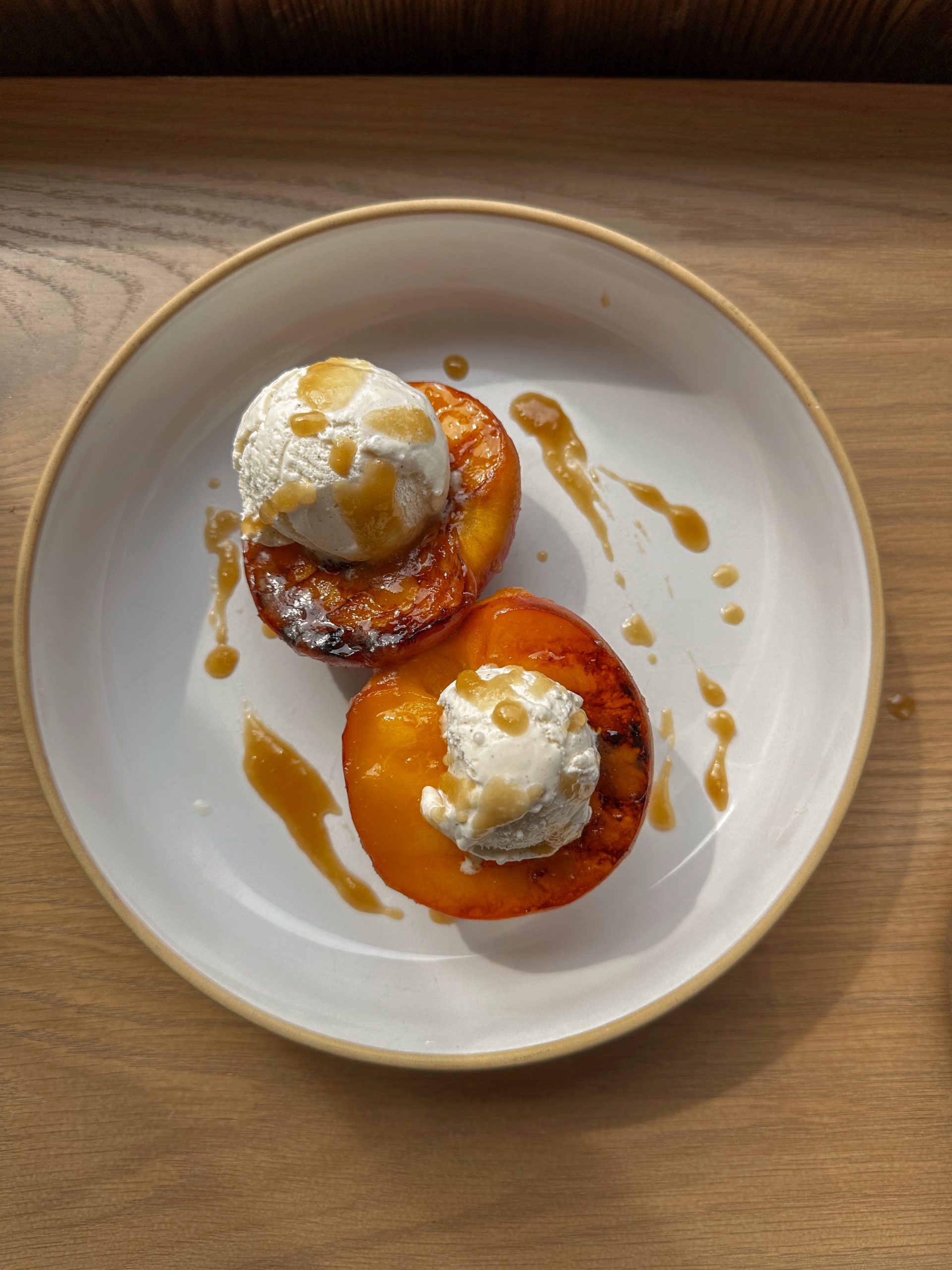 Brown Butter Grilled Peaches