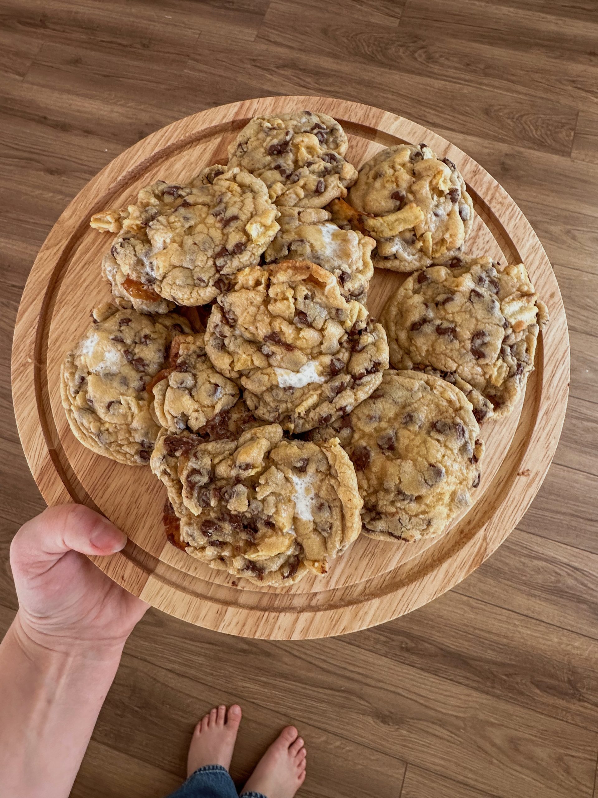 Chocolate Marshmallow Potato Chip Cookies