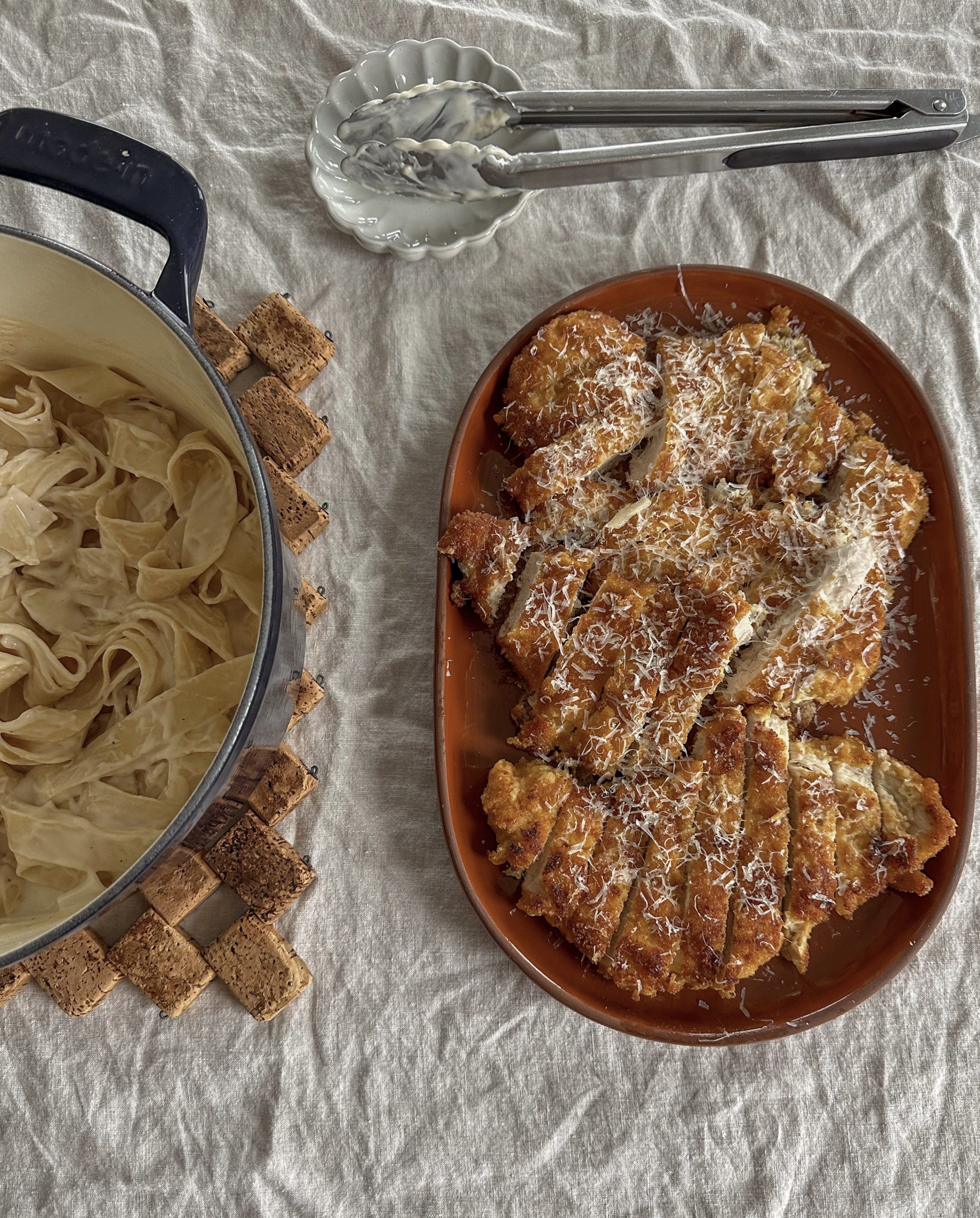 Crunchy & Creamy Chicken Alfredo