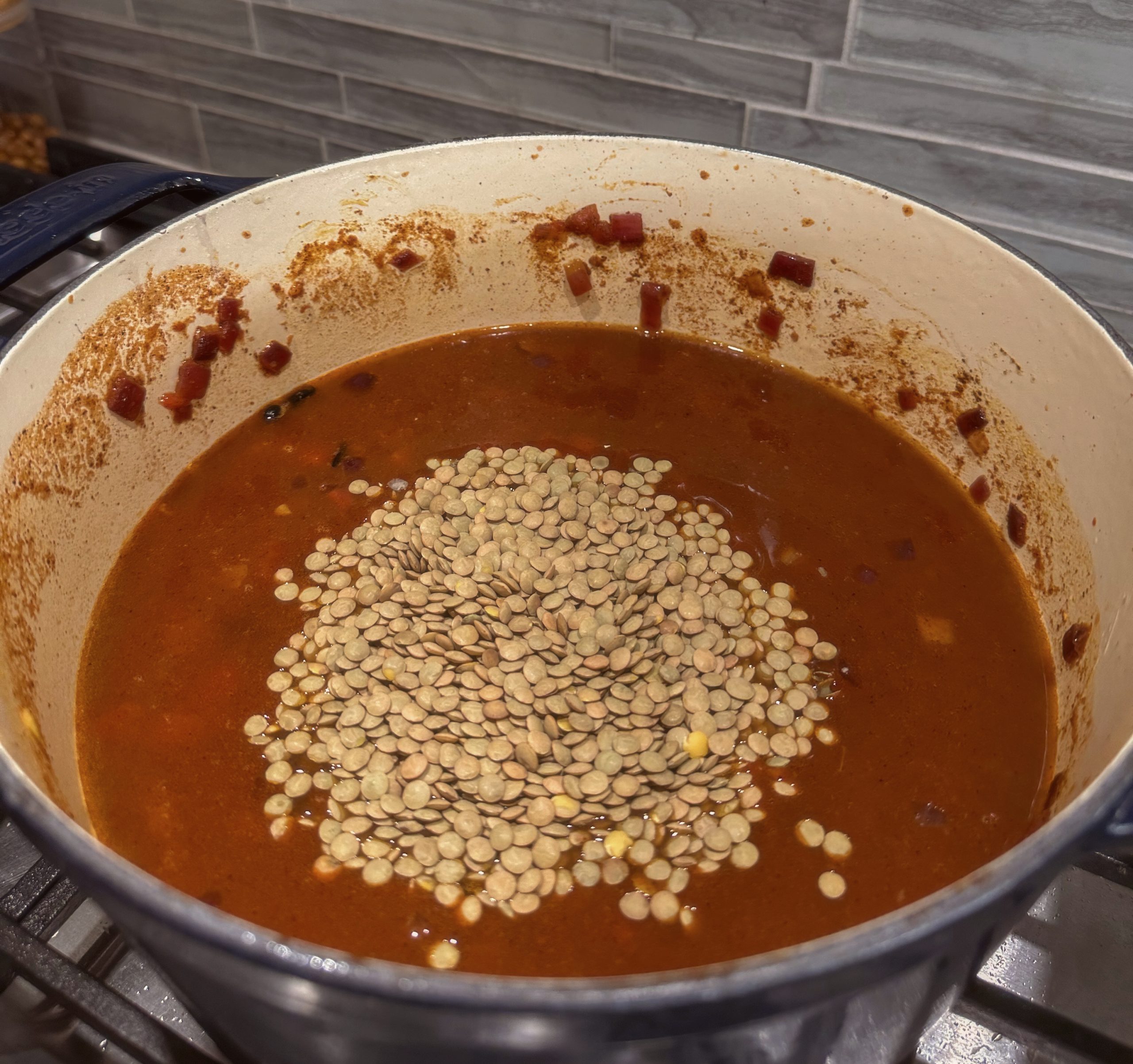 20 Minute Black Bean and Lentil Chili