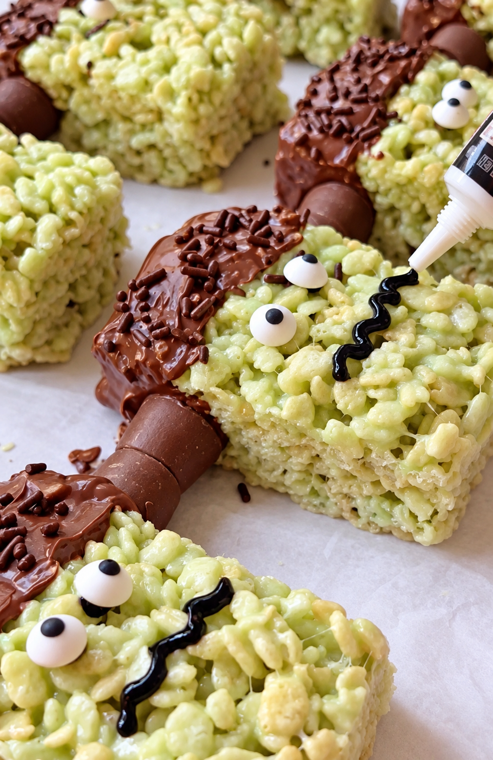 Frankenstein Rice Krispies